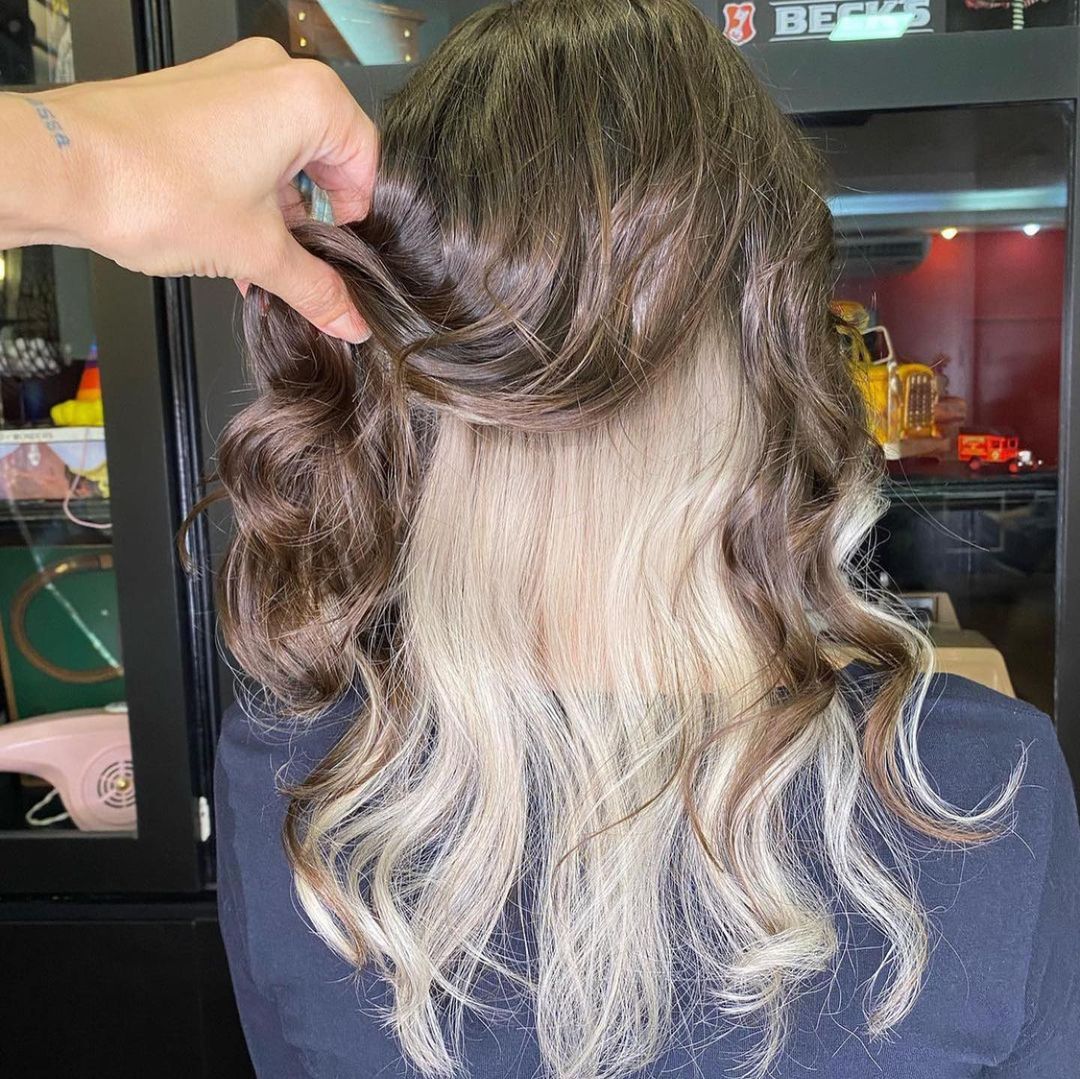 cabelo feminino nevou