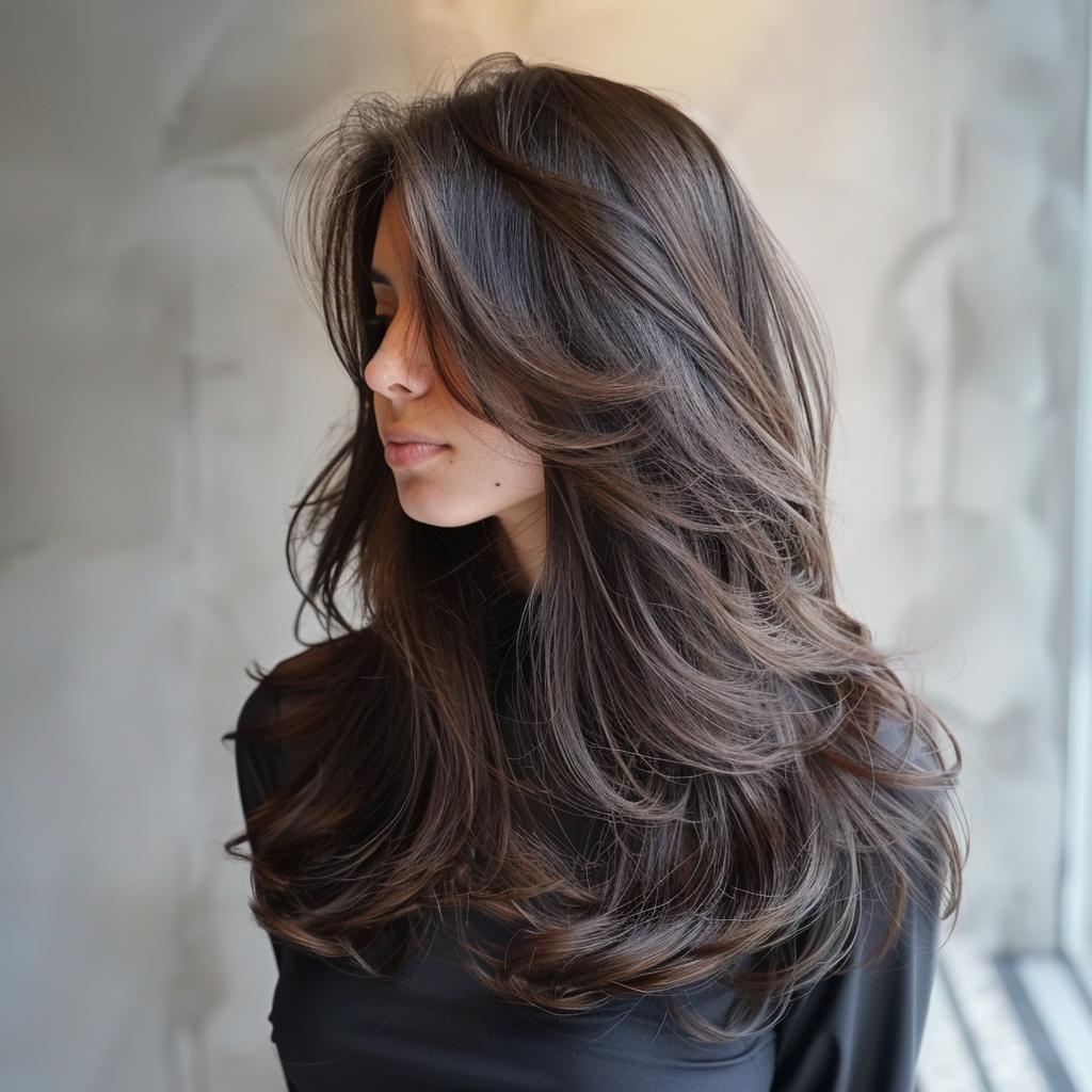 cabelo feminino volumoso