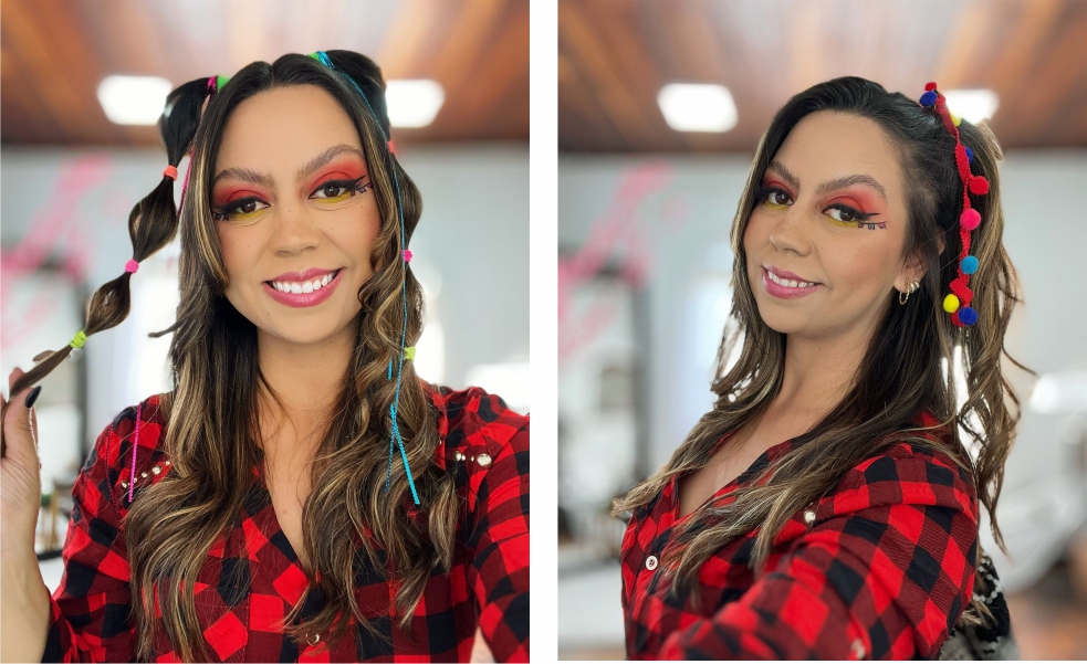 cabelo com bandana
