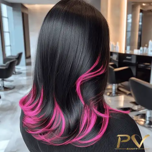 cabelo infantil feminino rosa