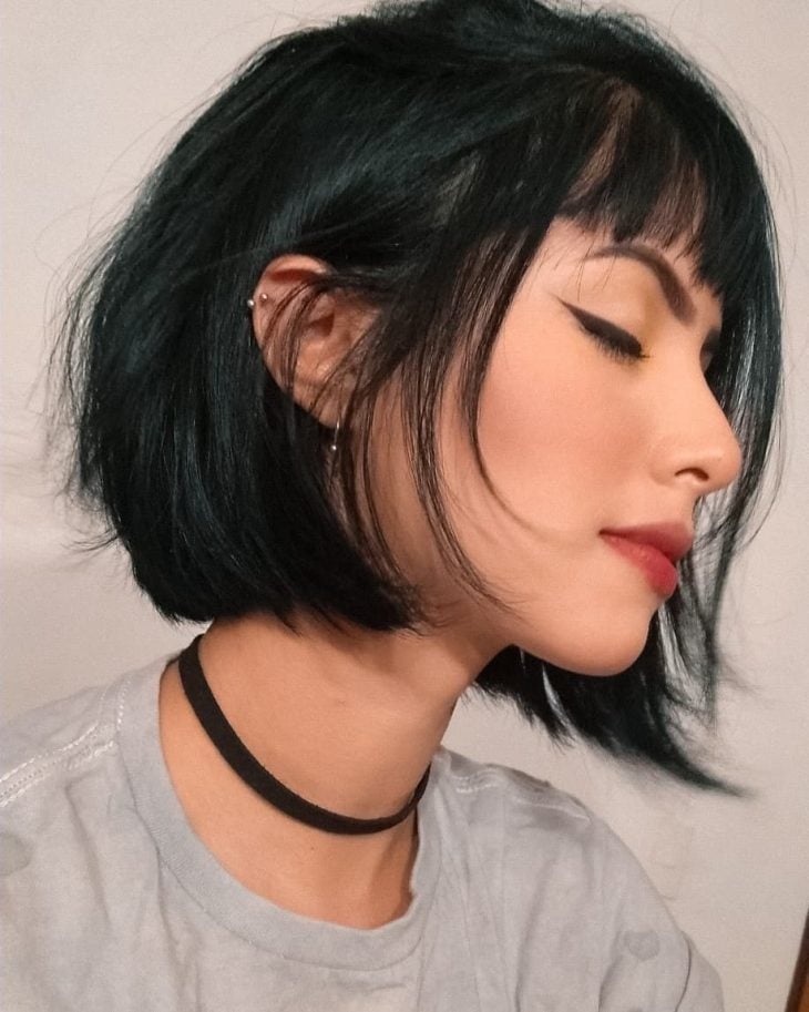 corte blunt cut liso curto