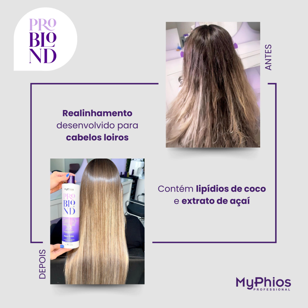 cabelo loiro com pontas roxas
