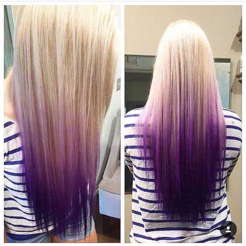 Como fazer ombre hair roxo em casa: passo a passo