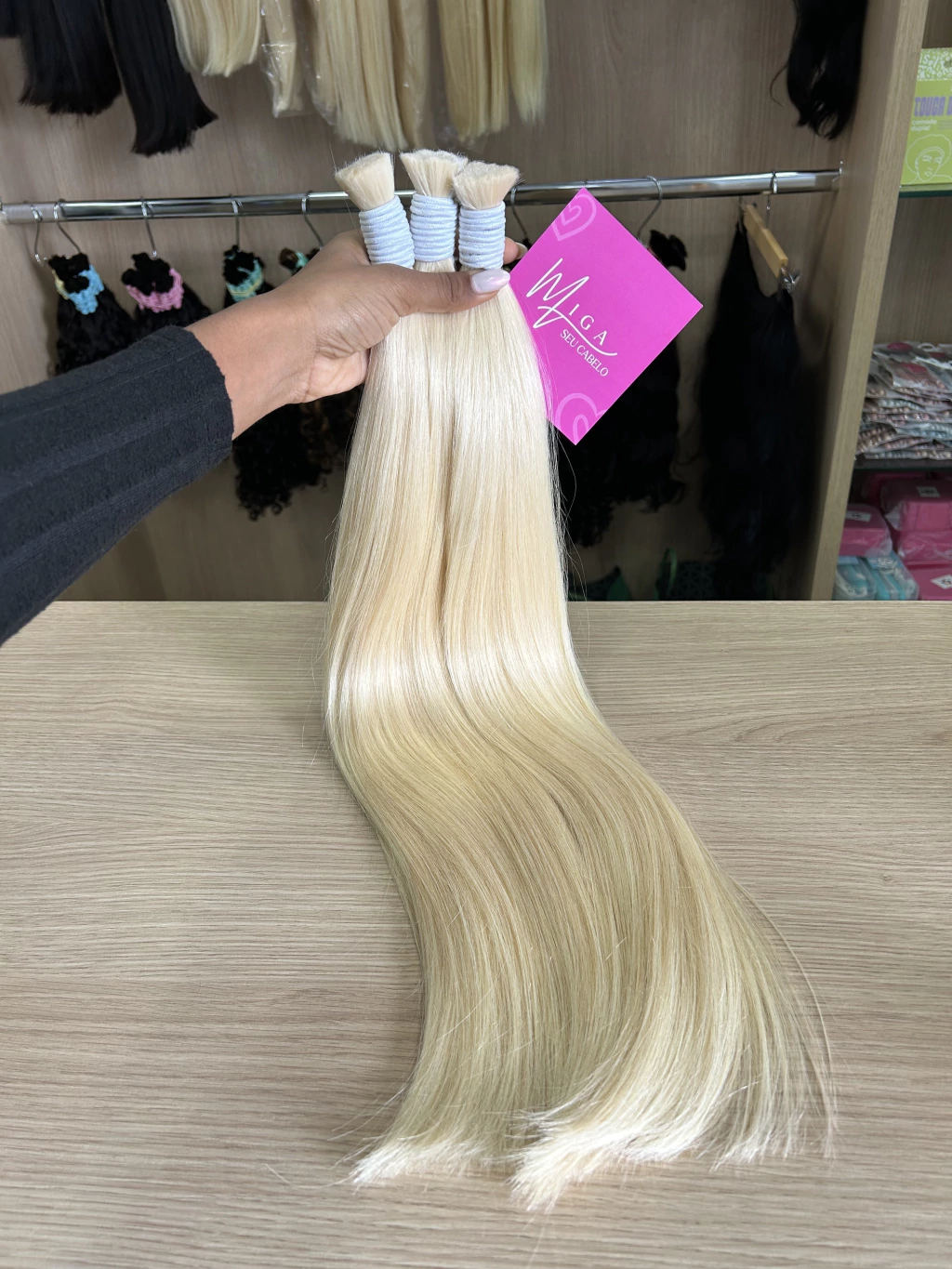 Cabelo loiro de 60cm preço