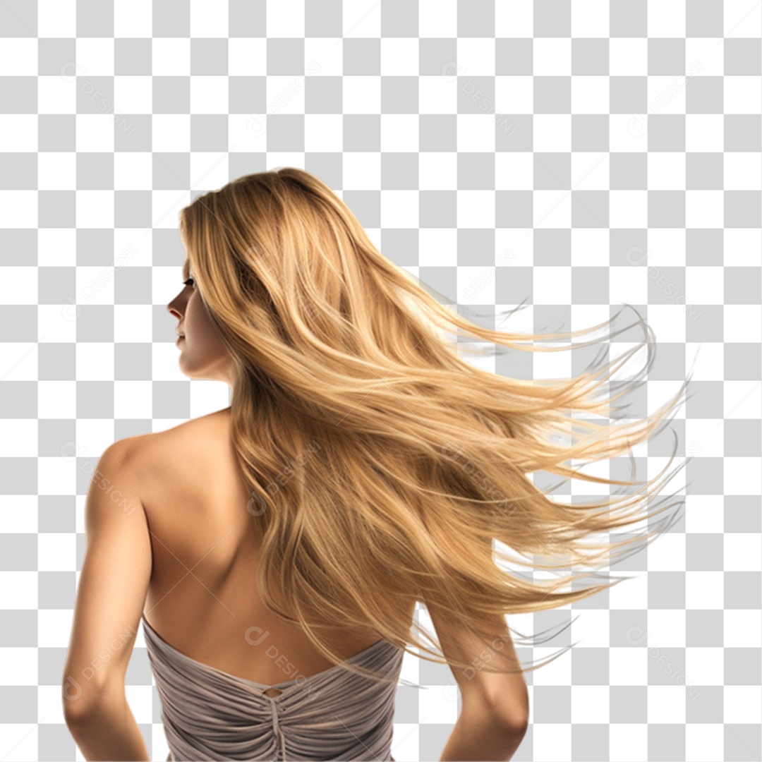 Como Usar Imagens PNG de Cabelo Loiro em Seus Projetos de Design