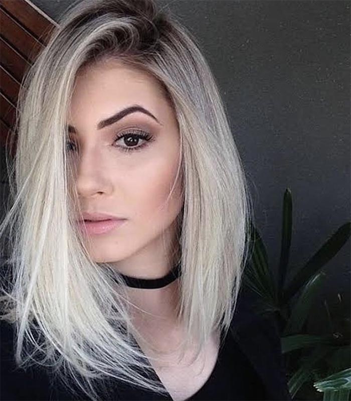 cabelo long bob loiro
