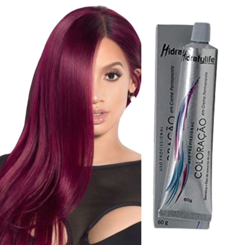 Cabelo marsala escuro