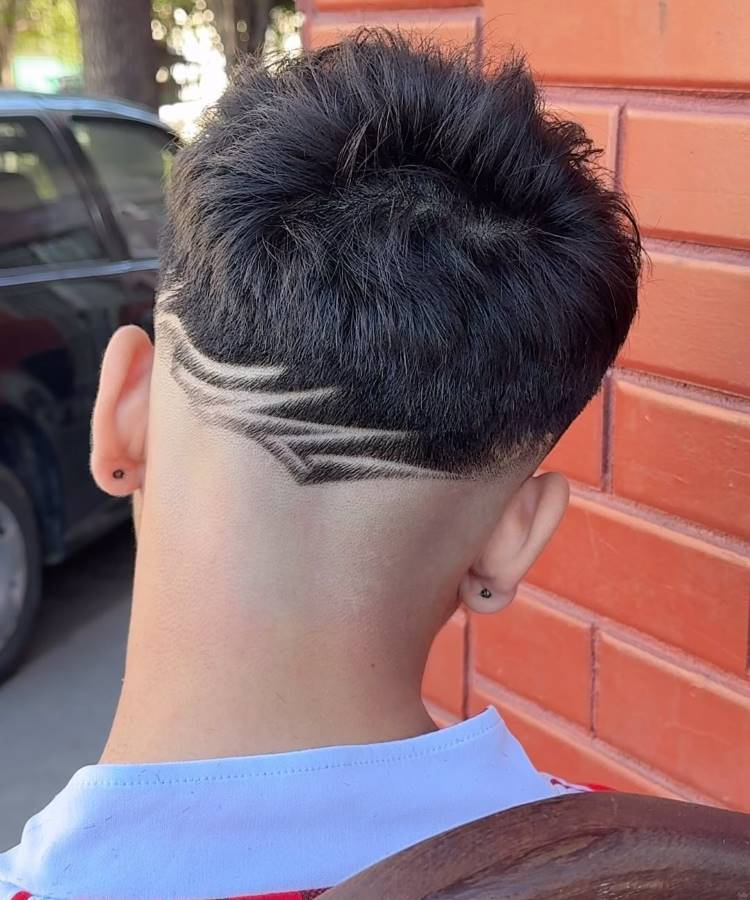 cabelo masculino raspado na 5