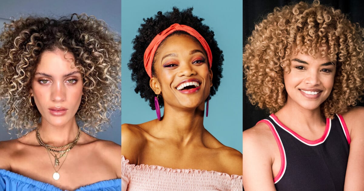 cabelo medio cacheado