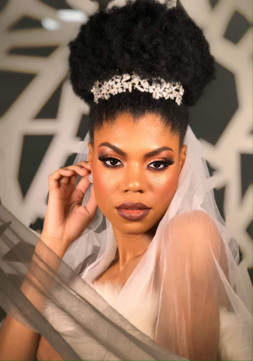 cabelo natural coque