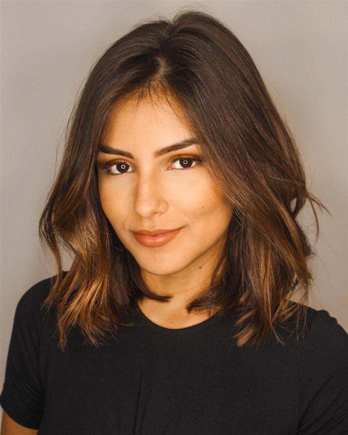 corte de cabelo médio