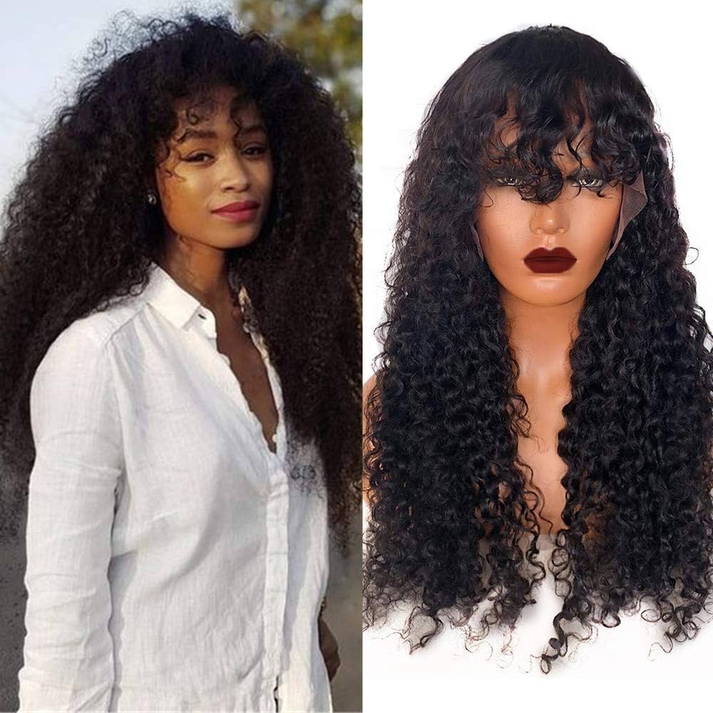 cabelo ondulado com franja