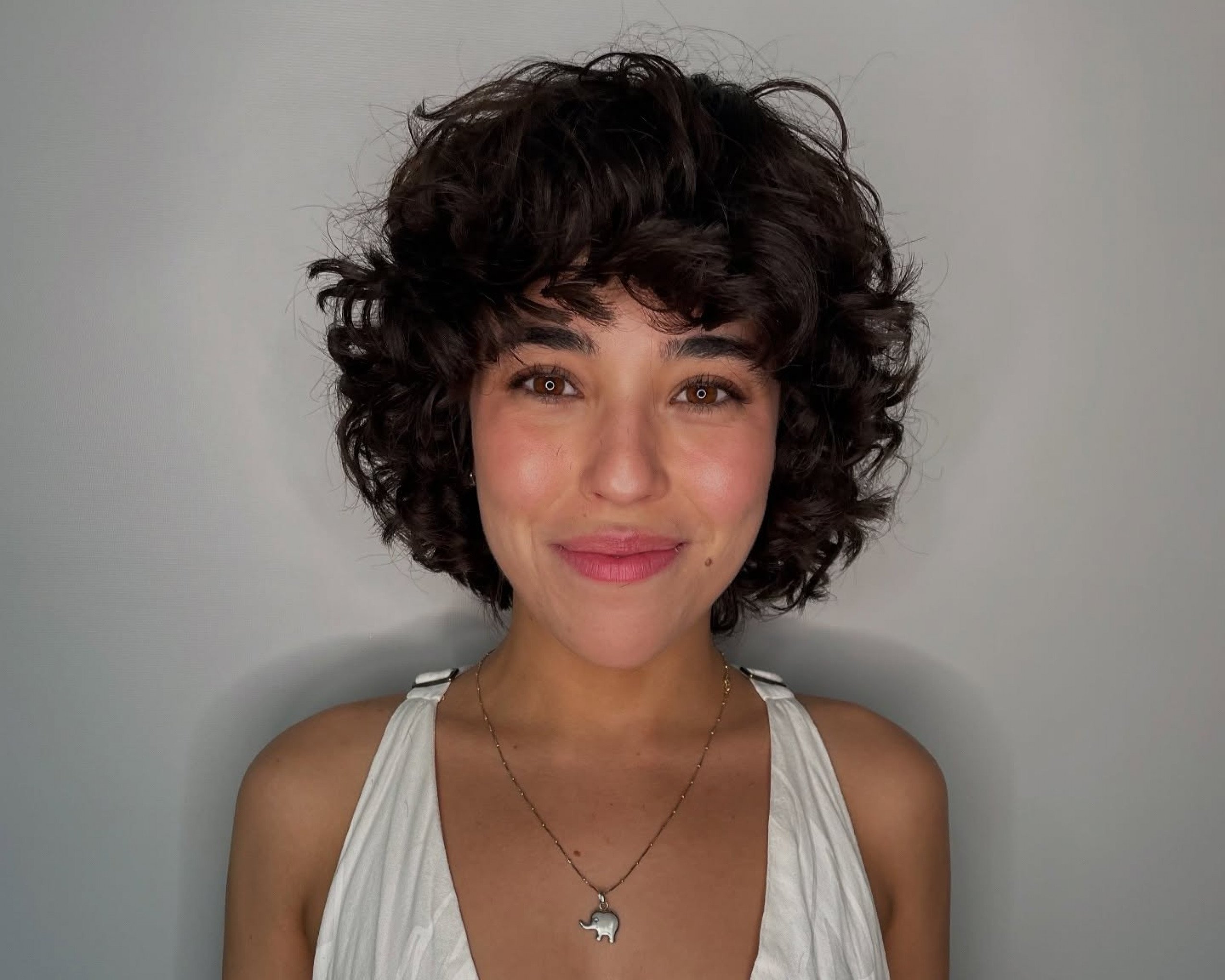 cabelo ondulado natural curto