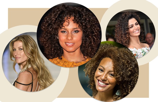 cabelo ondulado natural curto