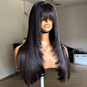 cabelo preto com franja