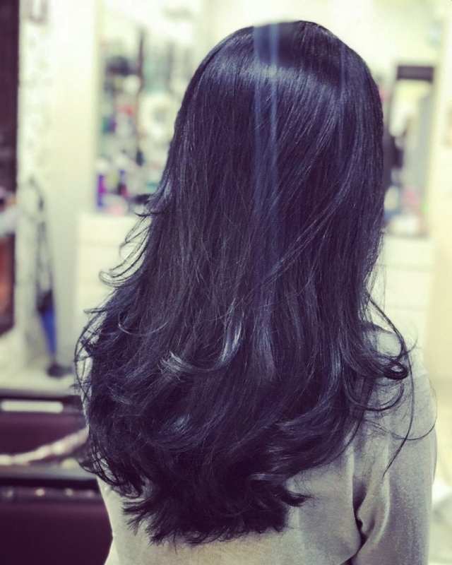 cabelo preto longo