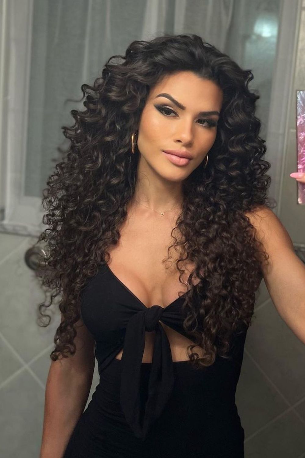 cabelo preto longo