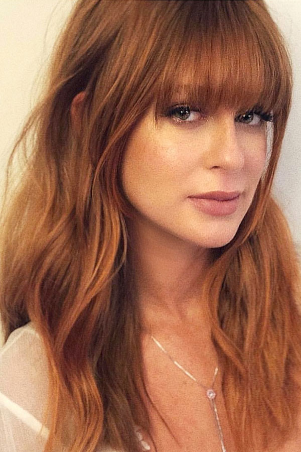 cabelo repicado com franja e californiana