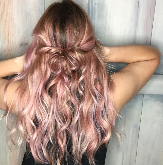 cabelo rose gold