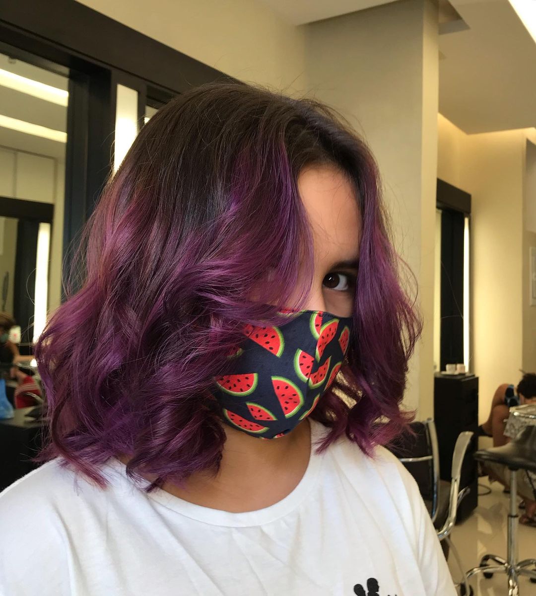 cabelo roxo vs cabelo azul qual escolher