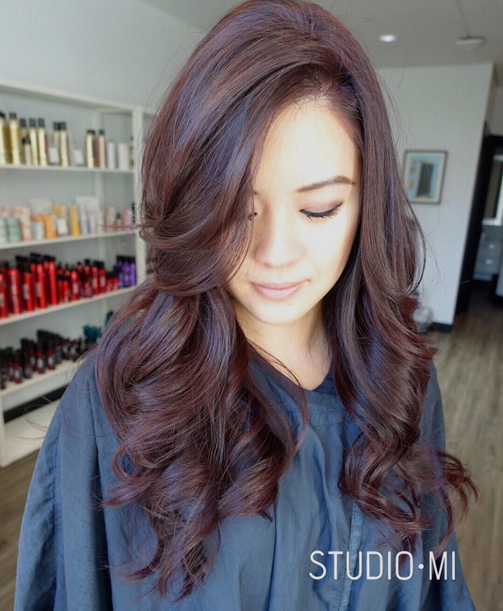 inspiração cabelo vermelho escuro