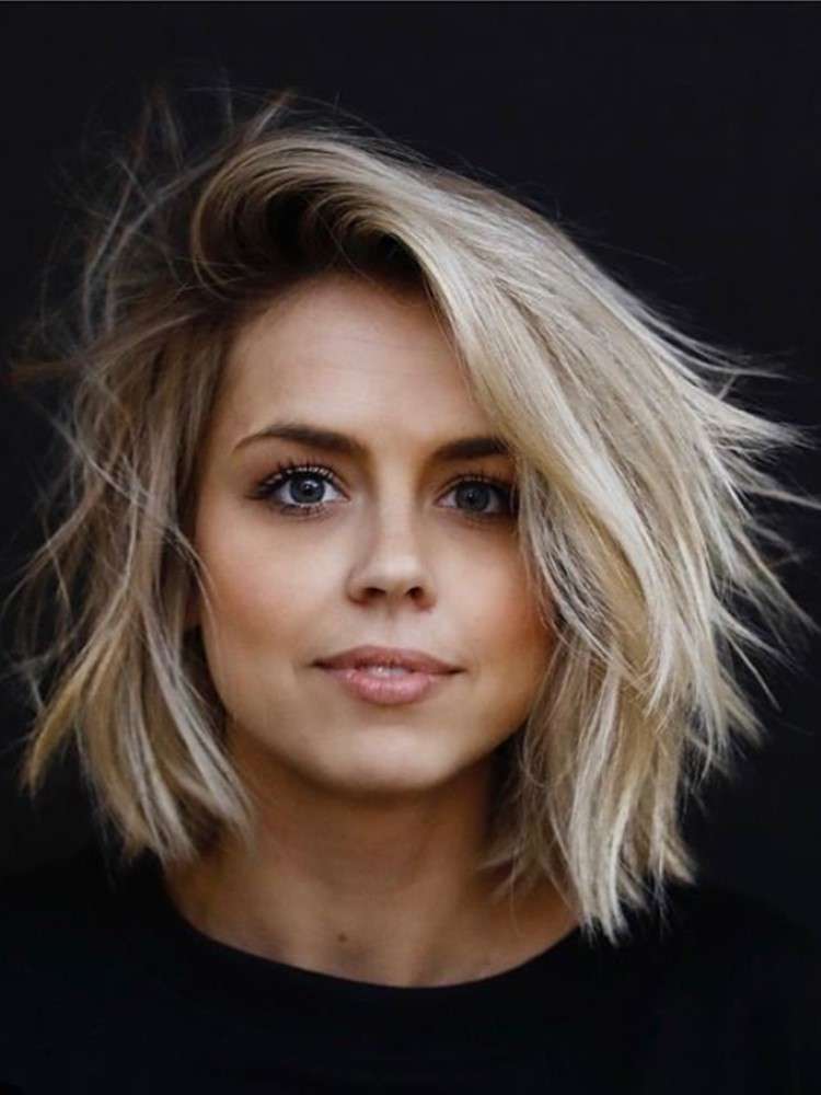 cabelo curto feminino para rosto redondo