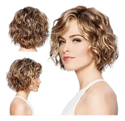 corte em camadas cabelo ondulado curto