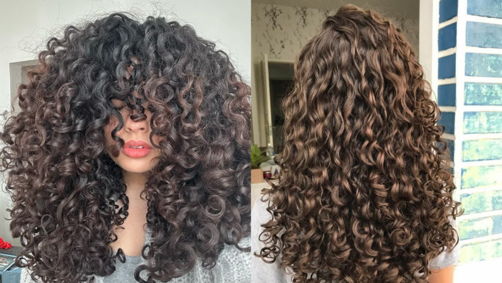 cachos de cabelo