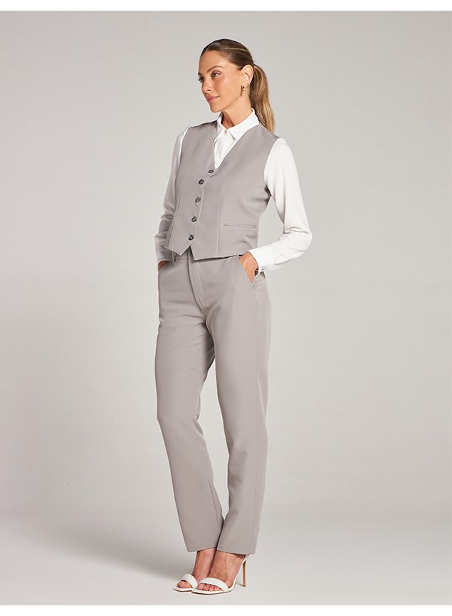 looks com calça cinza elegante