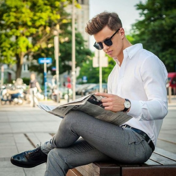 calça alfaiataria cinza chumbo