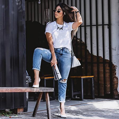 looks calça boyfriend trabalho