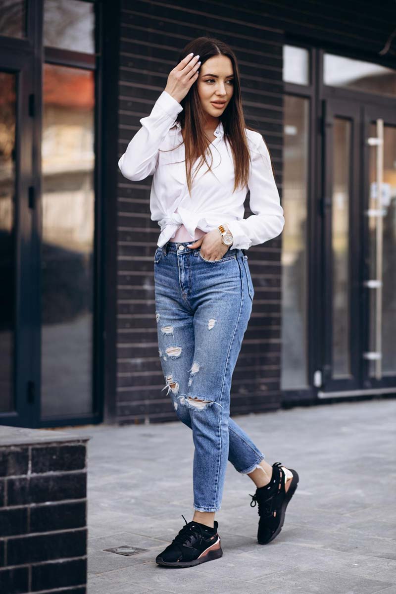 looks calça boyfriend trabalho
