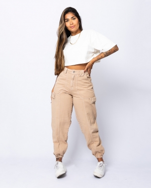 calça jogger cargo preta