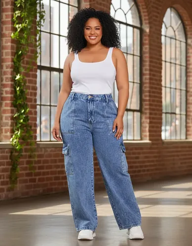 calça cargo plus size alfaiataria