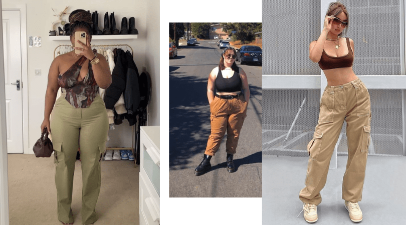 calça cargo plus size com body