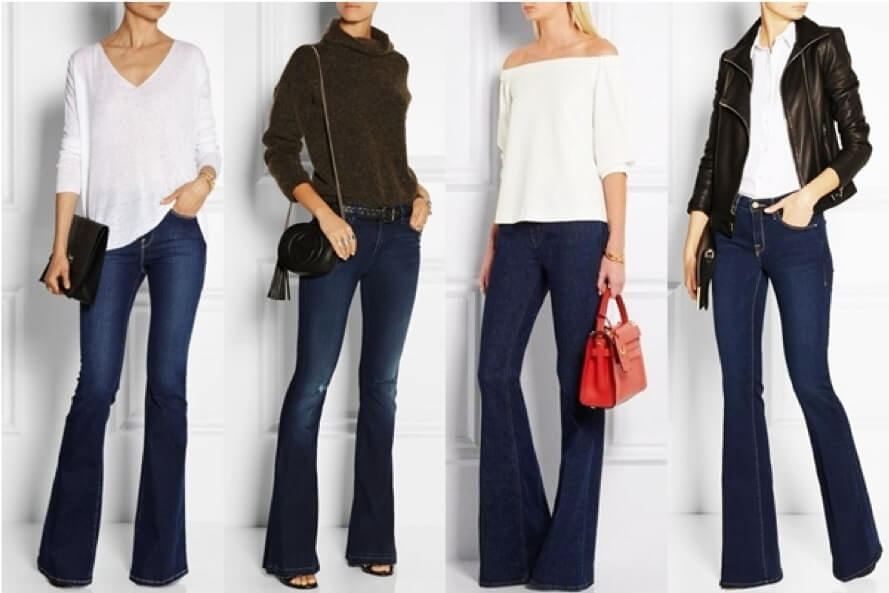 looks com calça boca de sino