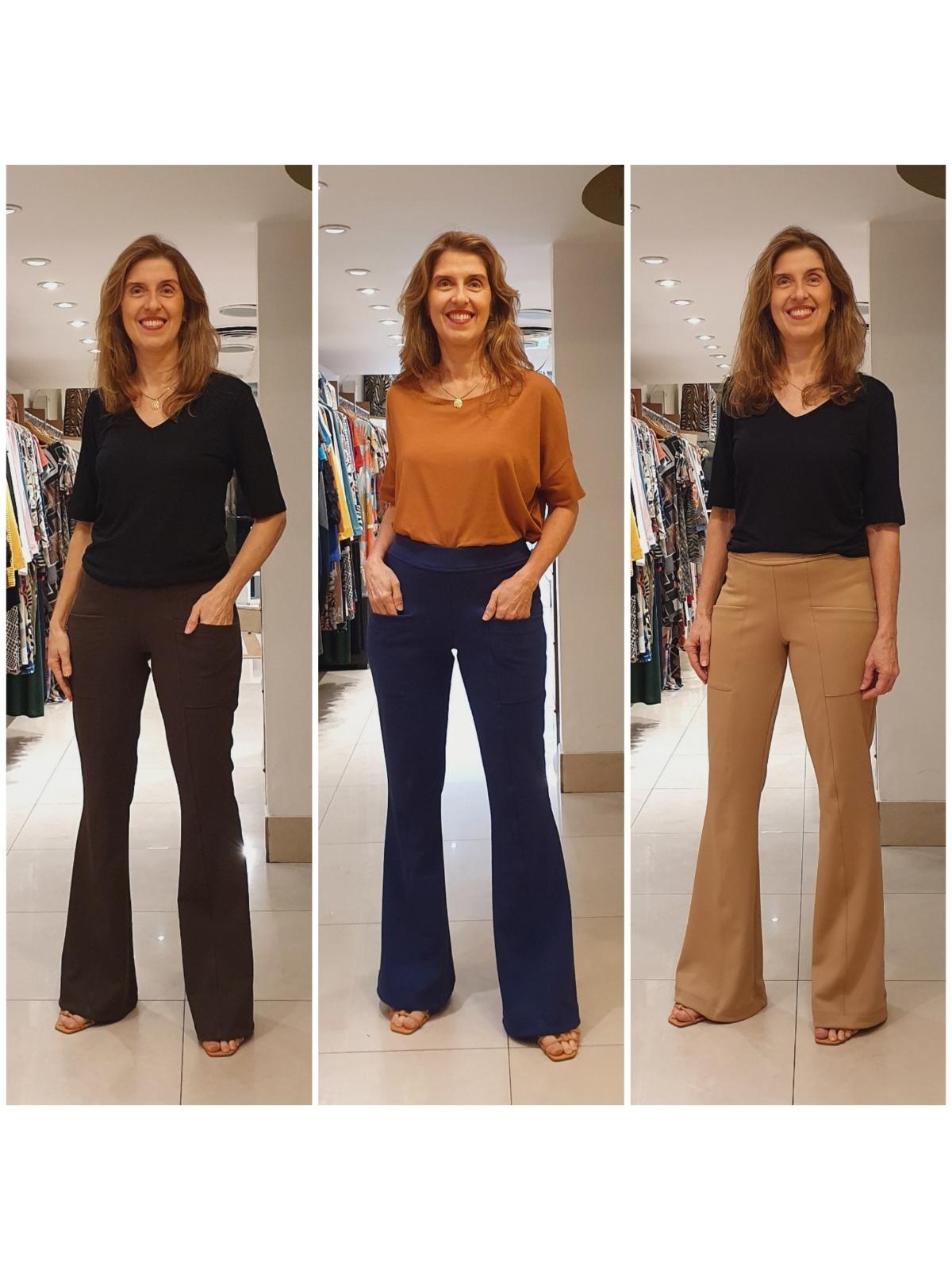 streetwear com calça flare