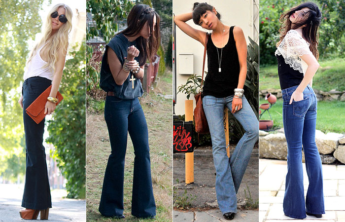 estilo boho chic calça jeans