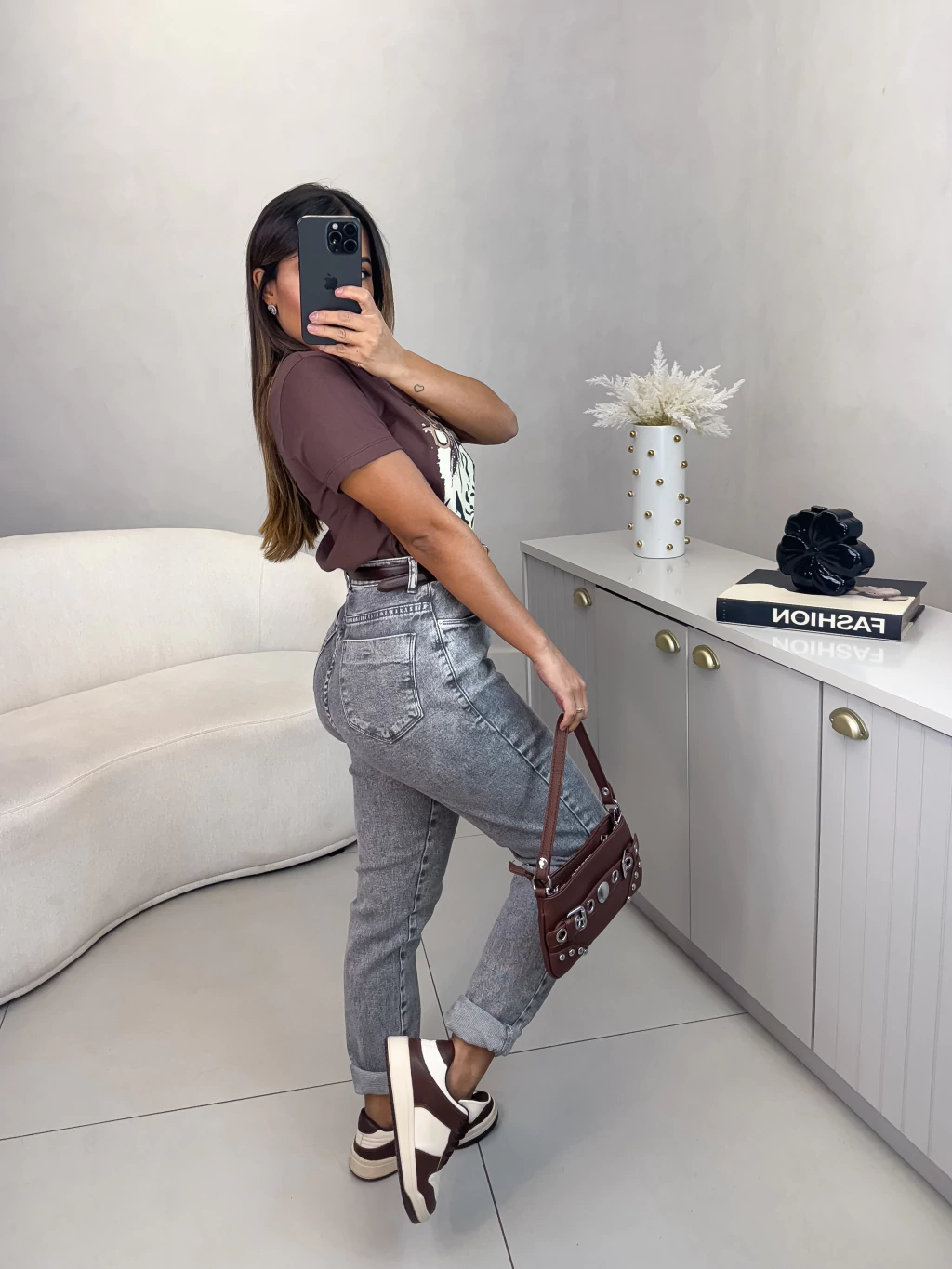 outfits com calça cinza