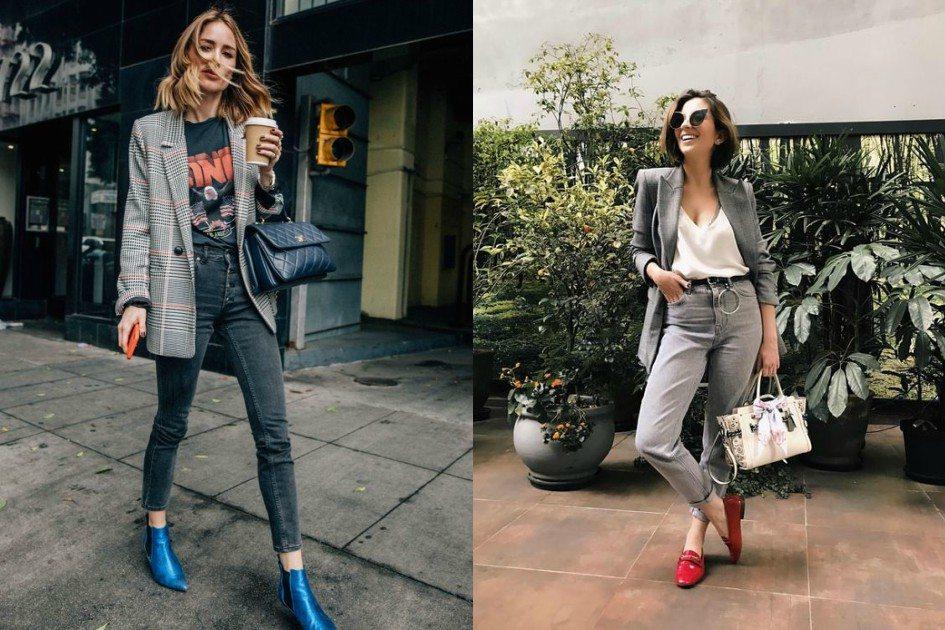 como usar calça jeans cinza