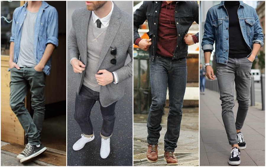 jeans cinza