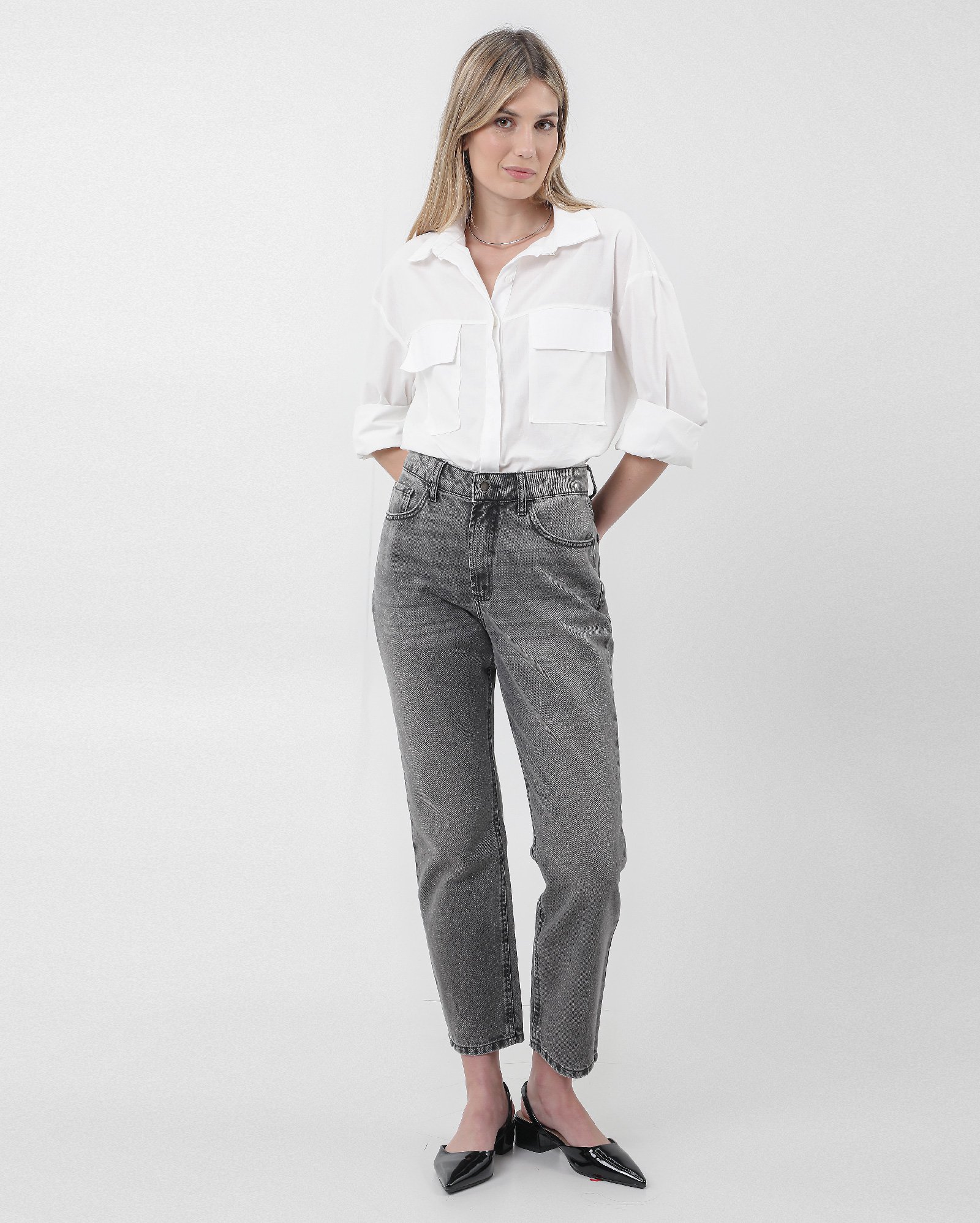 moda calça cinza