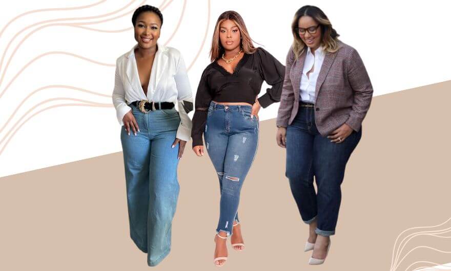 calça jeans plus size cintura alta