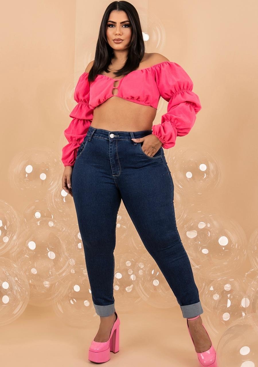 calça jeans plus size modeladora