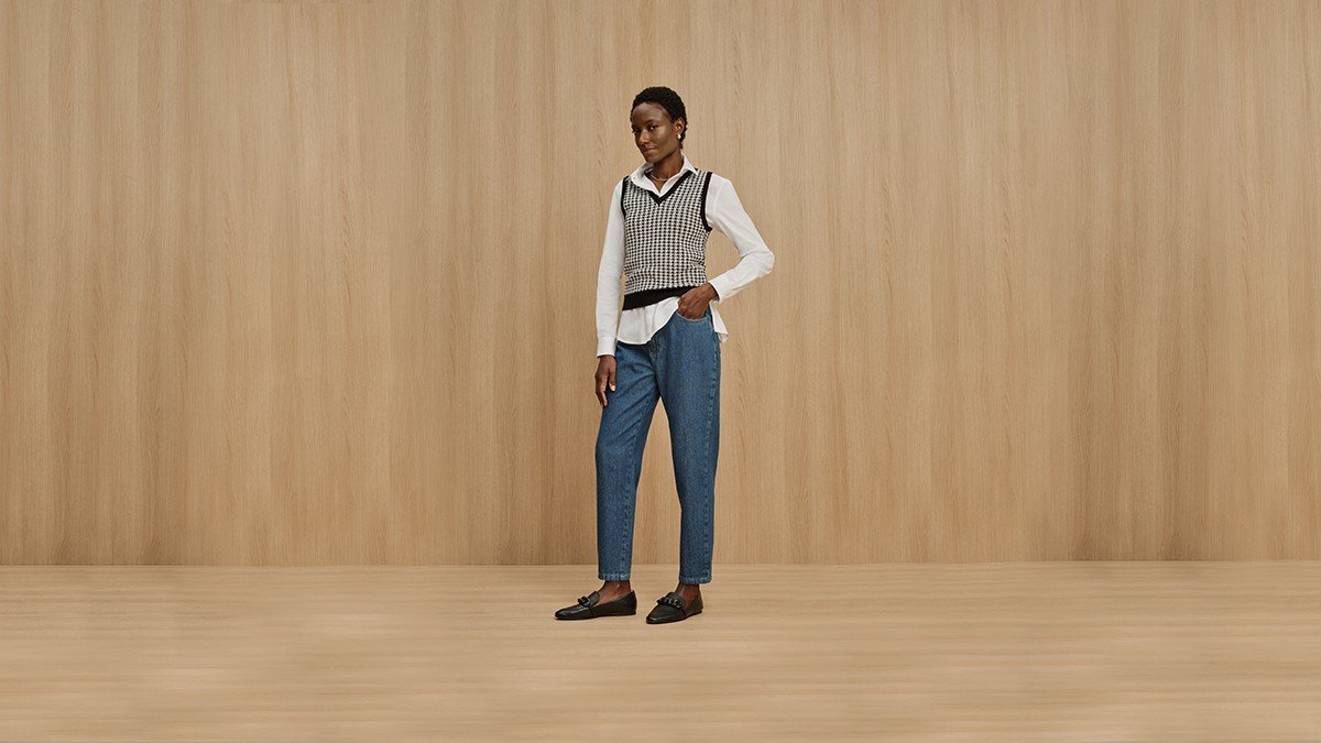 Calça jeans reta promoção