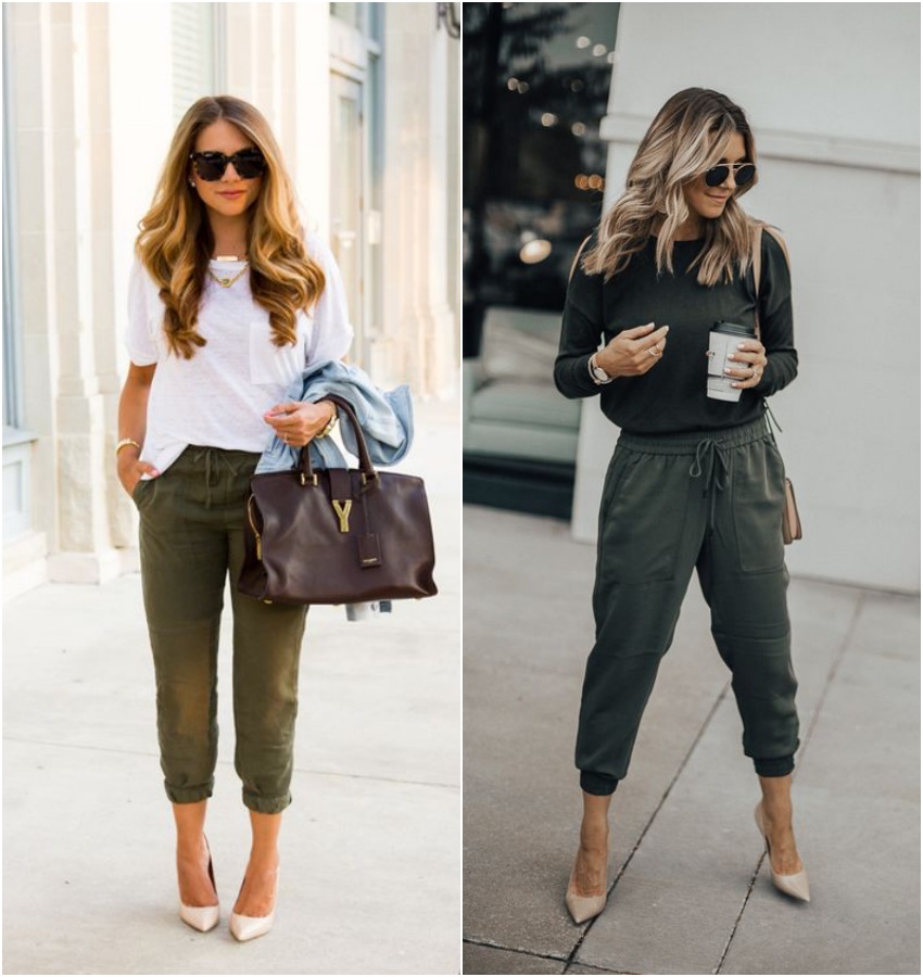 calça jogger feminina com cropped