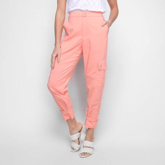 calça estampada morena rosa
