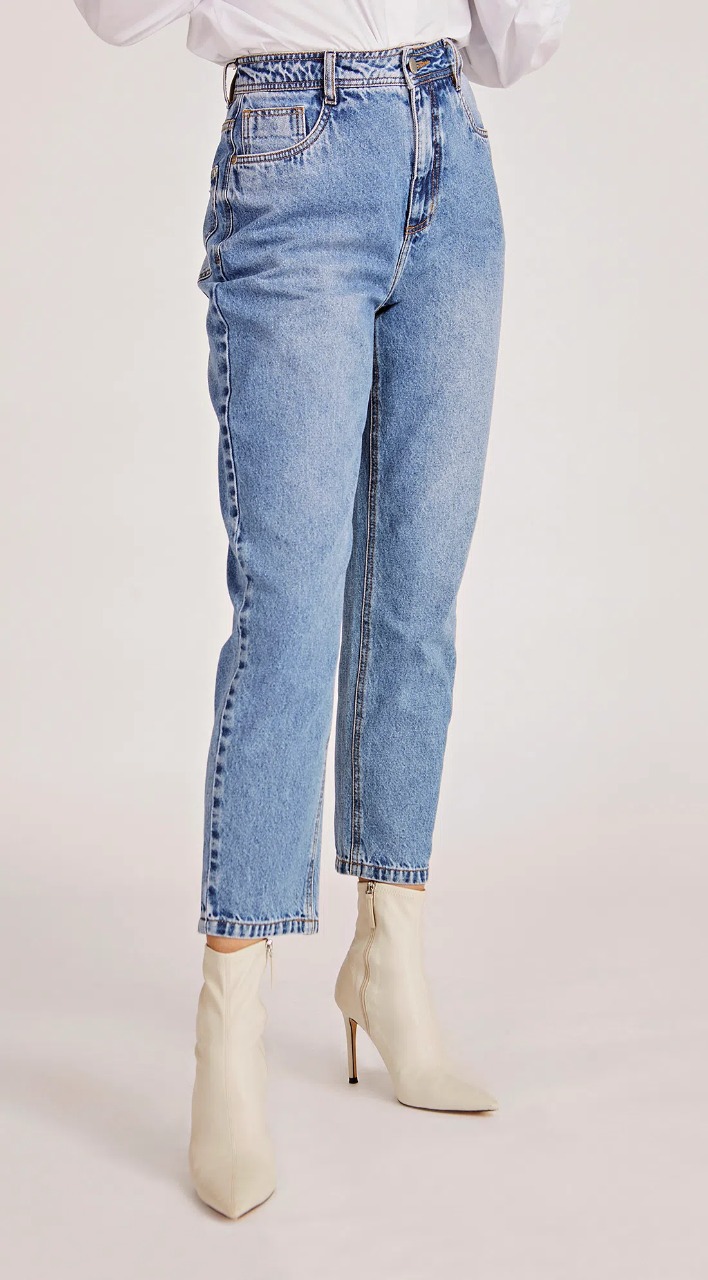 calça de linho morena rosa