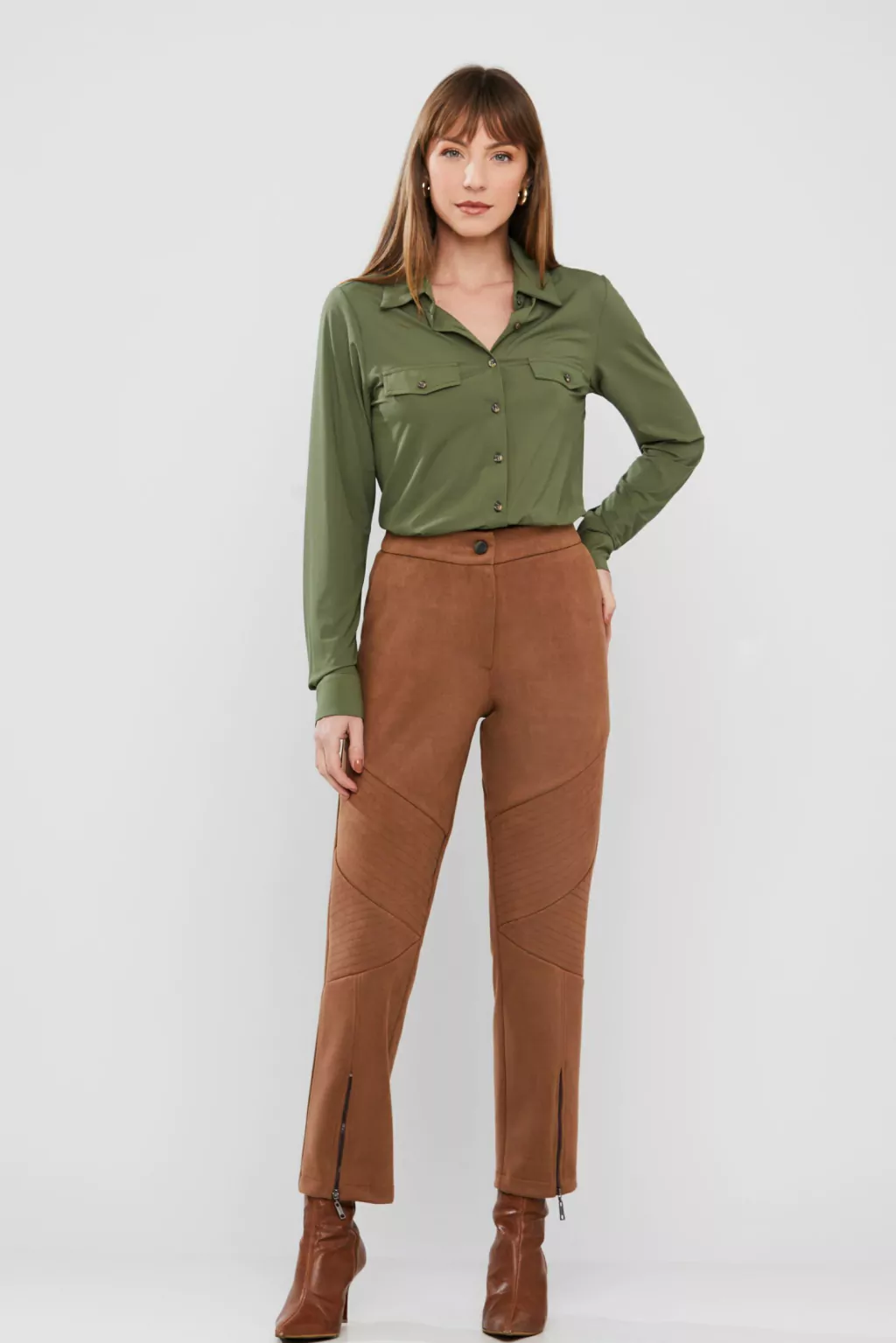 calça pescador look casual