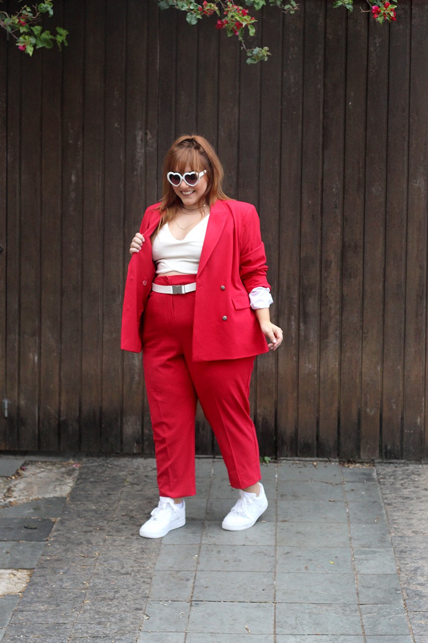 looks com calça plus size alfaiataria